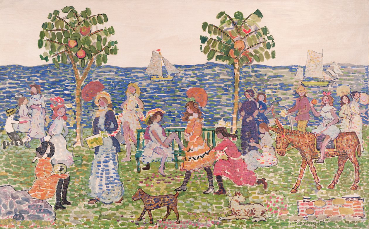Promenade, 1914-15 door Maurice Brazil Prendergast