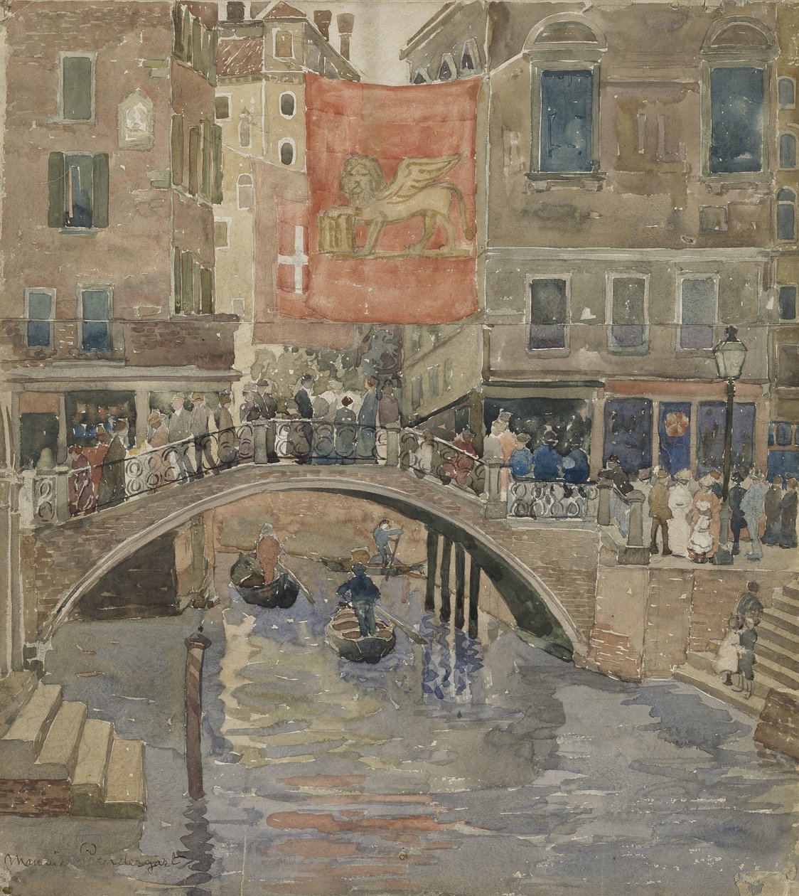 Venetië, ca. 1898-99 door Maurice Brazil Prendergast