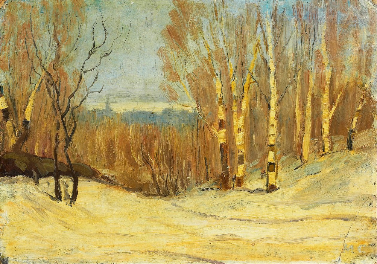 Winter bij Montreal door Maurice Galbraith Cullen