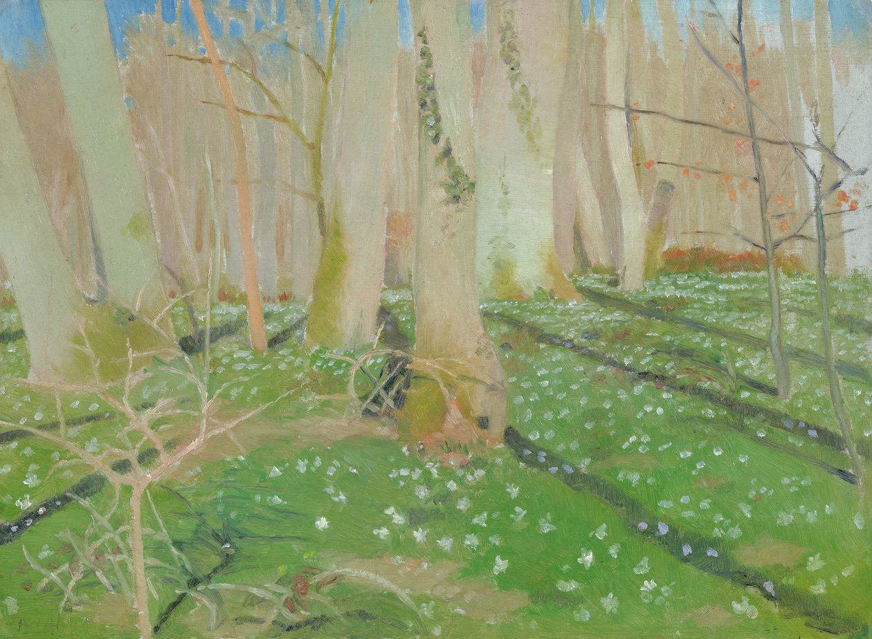 Bos met anemonen, 1889 door Maurice Denis