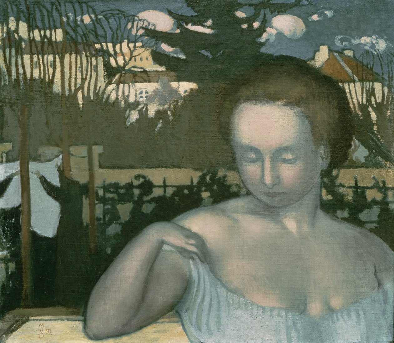 Portret van Marthe Denis, de vrouw van de kunstenaar, 1893 door Maurice Denis