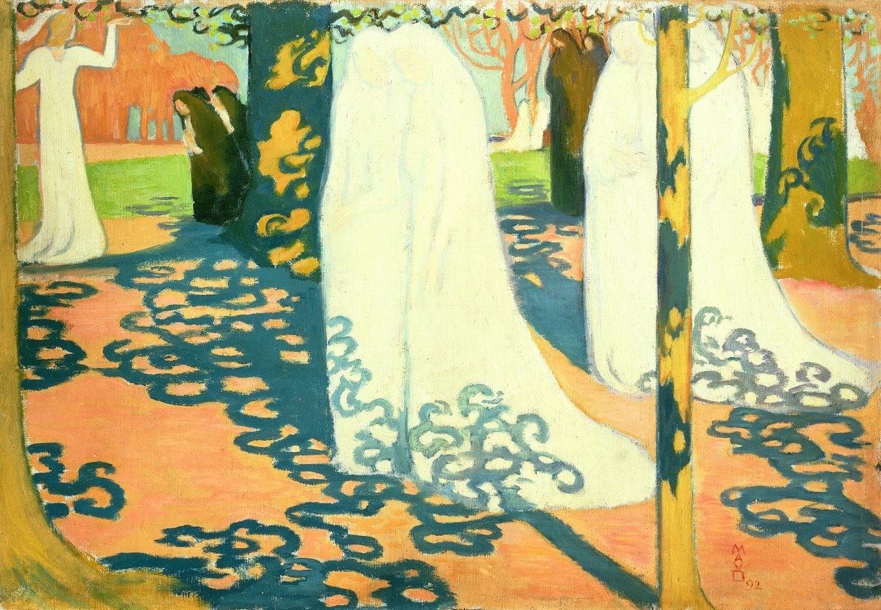 Processie onder de bomen, 1892 door Maurice Denis