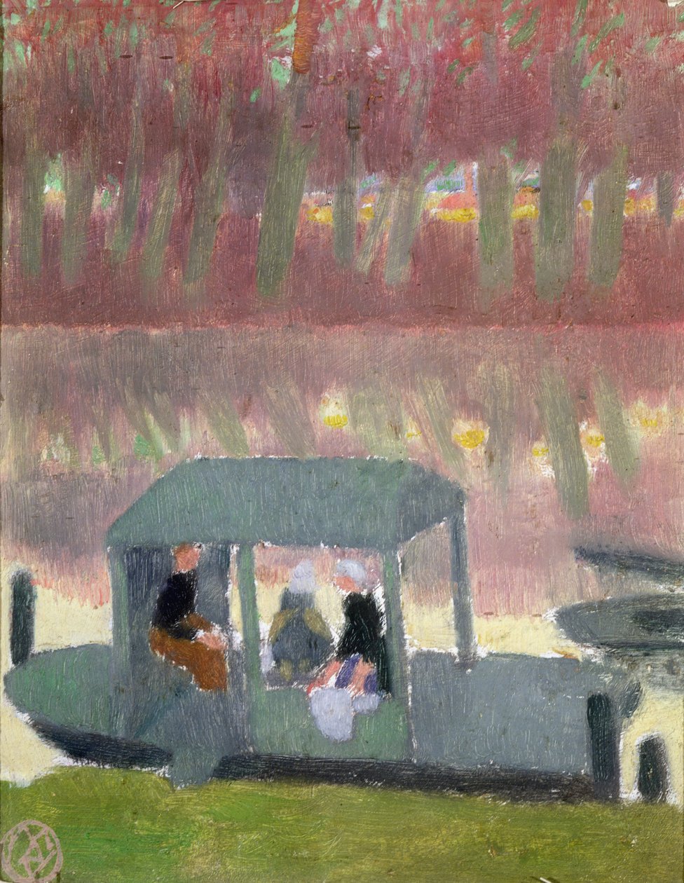 De Bateau-Lavoir in Port-Marly, 1890 door Maurice Denis