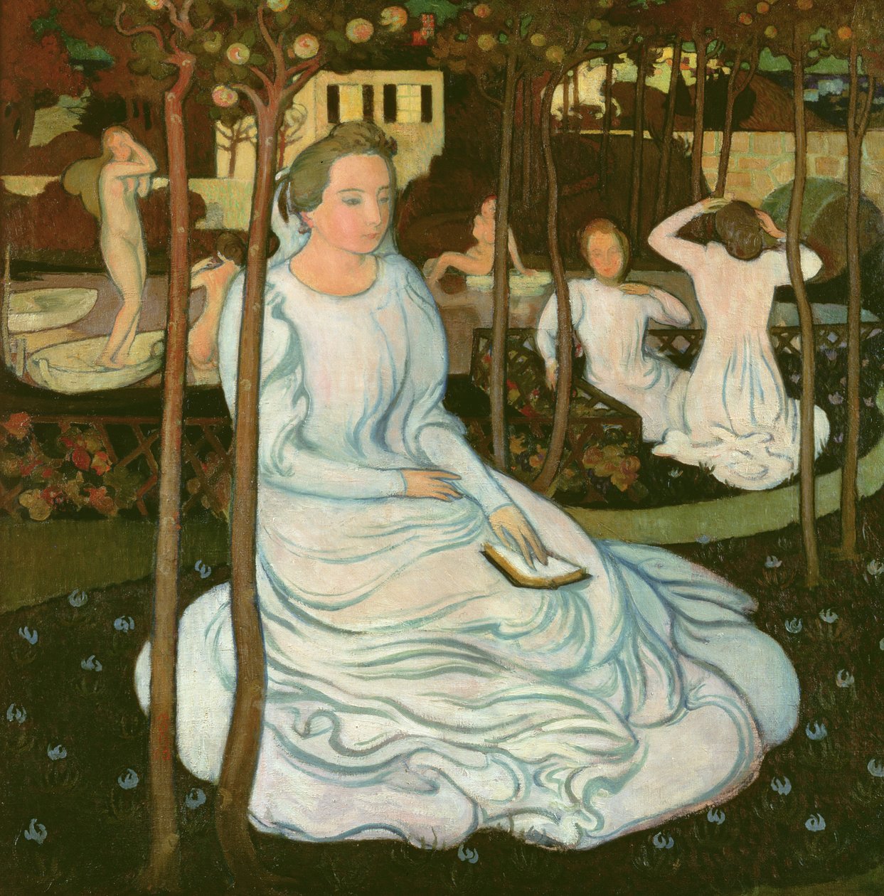 De boomgaard van de wijze maagden door Maurice Denis