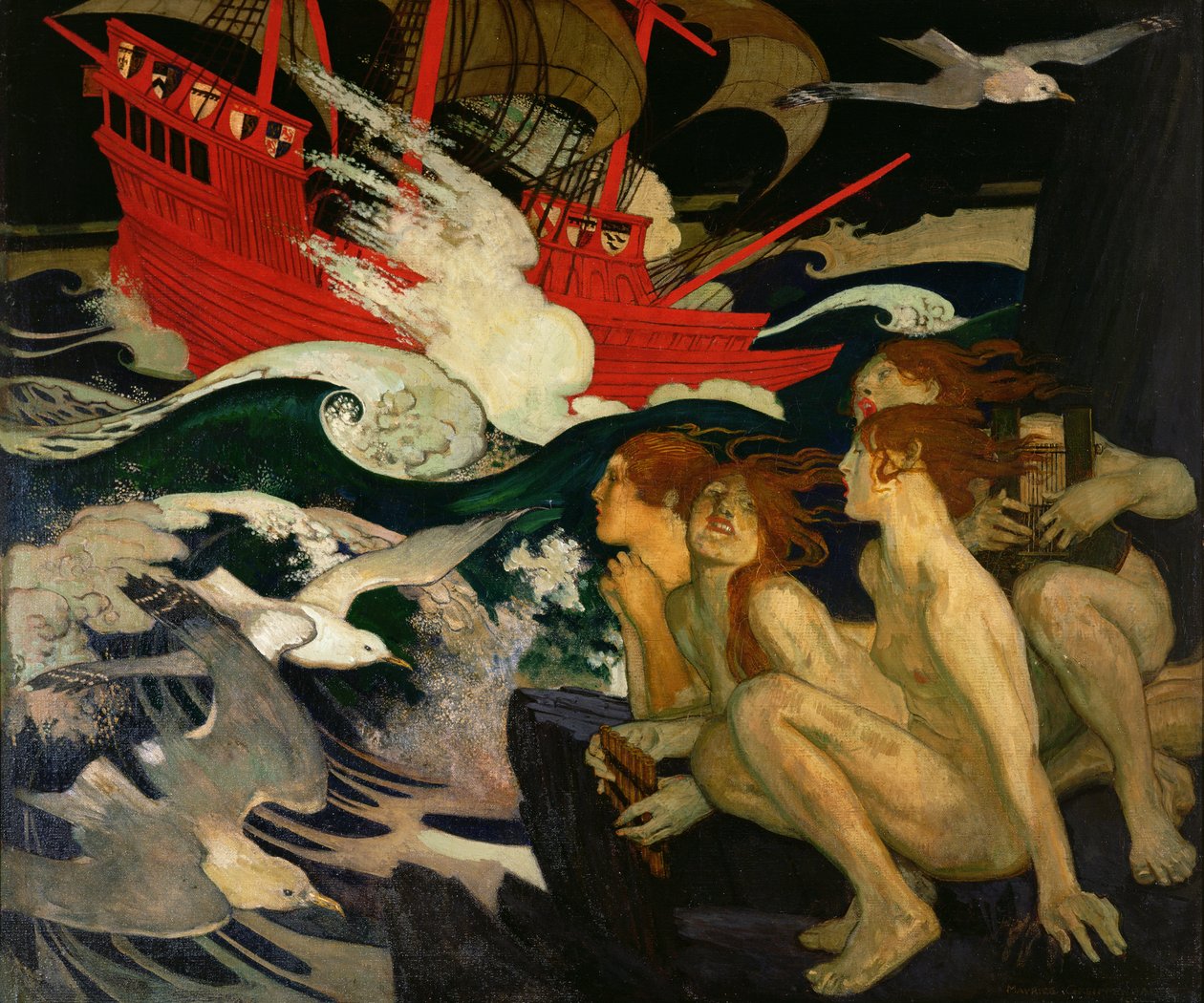 De sirenen door Maurice Greiffenhagen