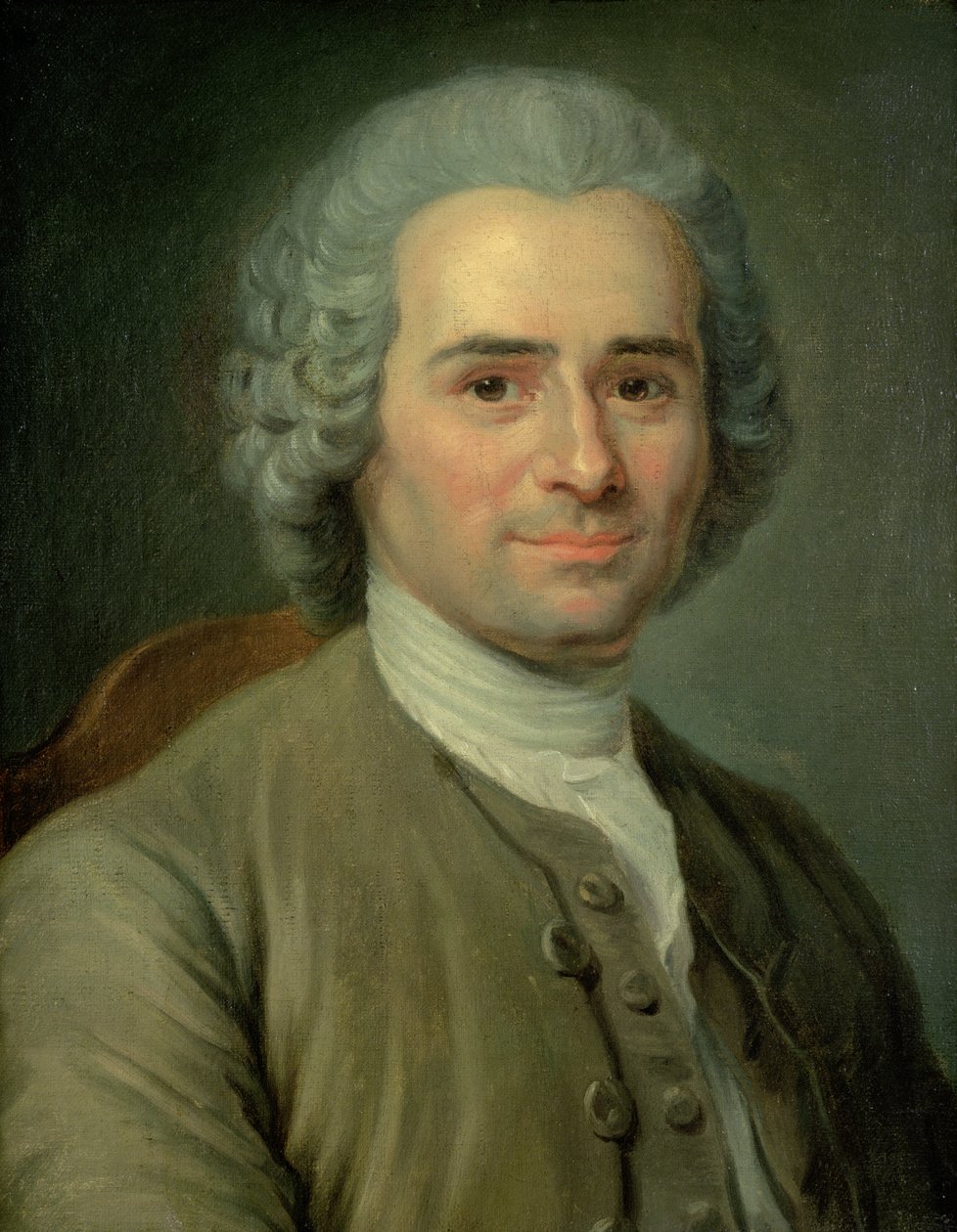 Jean-Jacques Rousseau (1712-78) door Maurice Quentin de La Tour