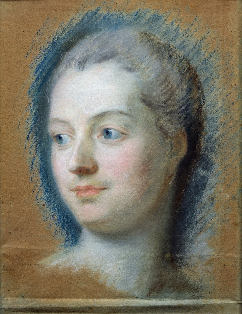 Portret van Madame de Pompadour (1721-64) 1752 door Maurice Quentin de La Tour
