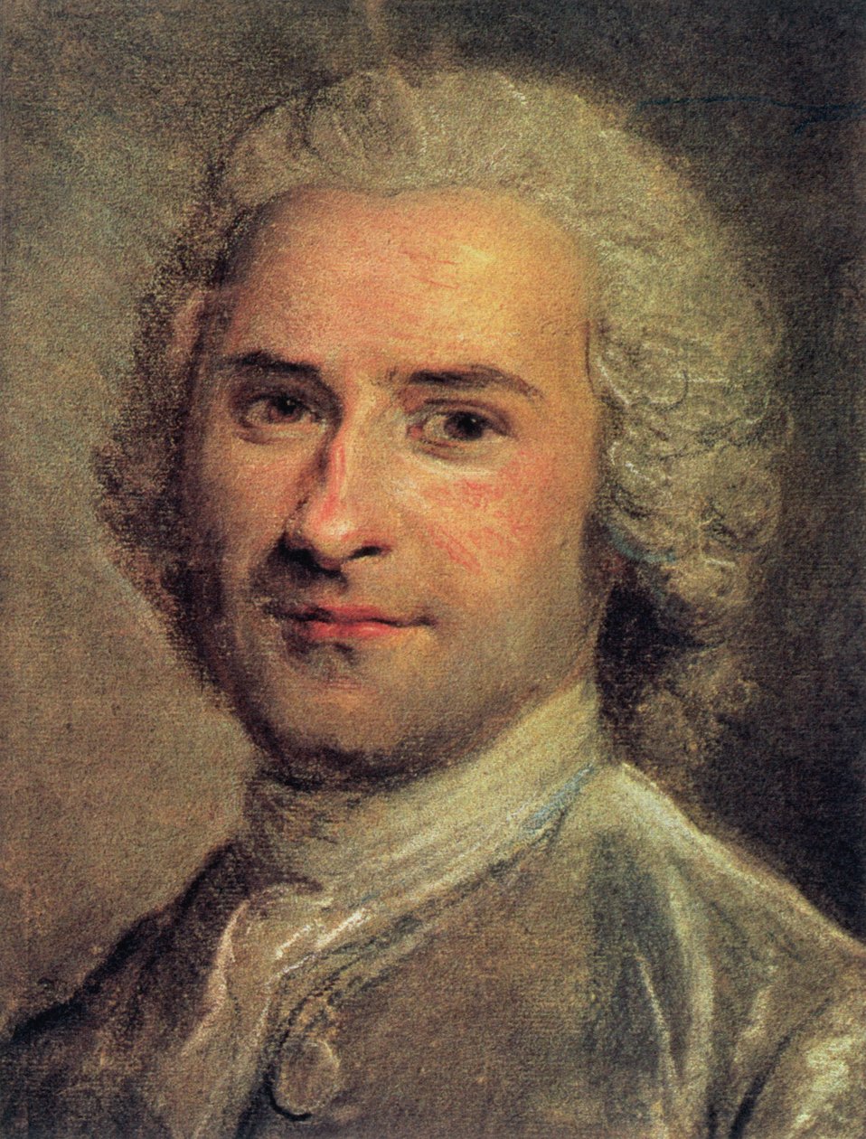 Portret van Jean Jacques Rousseau, 1712-78 door Maurice Quentin de La Tour