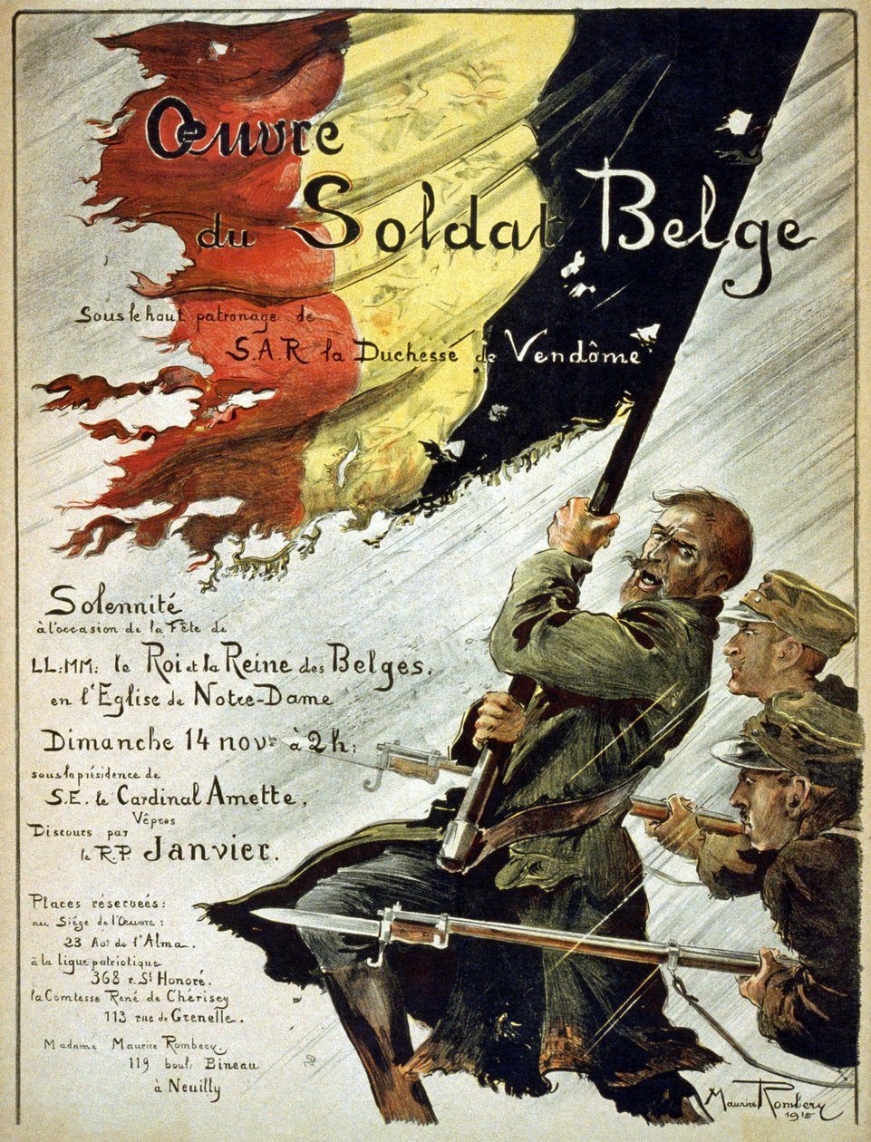 Vereniging van de Belgische Soldaat, 1915 door Maurice Romberg