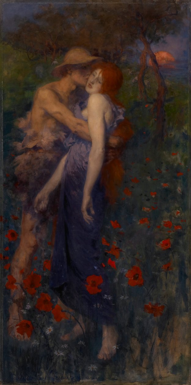 Een Idylle door Maurice William Greiffenhagen