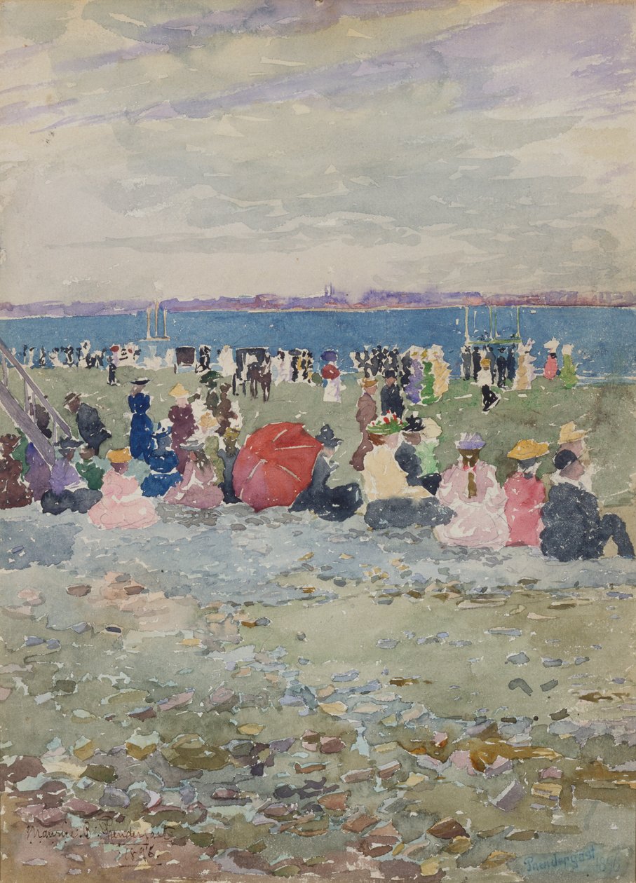 Revere Beach door Maurice Brazil Prendergast