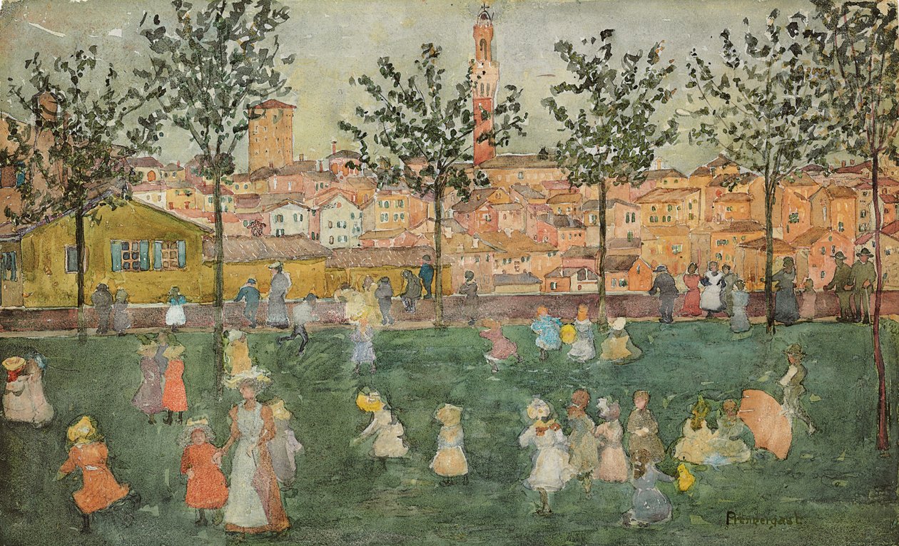Siena door Maurice Brazil Prendergast