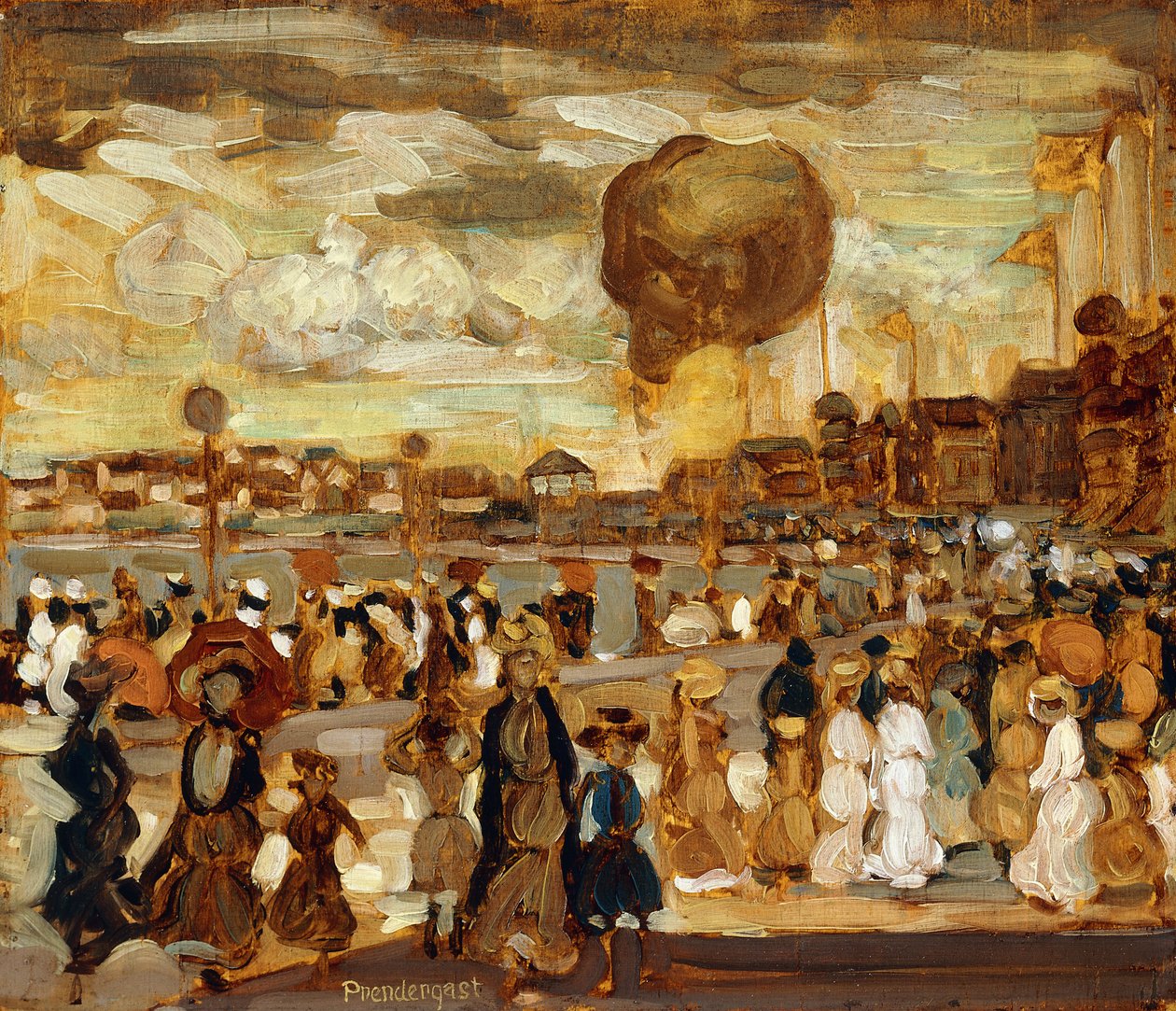 De Ballon door Maurice Brazil Prendergast