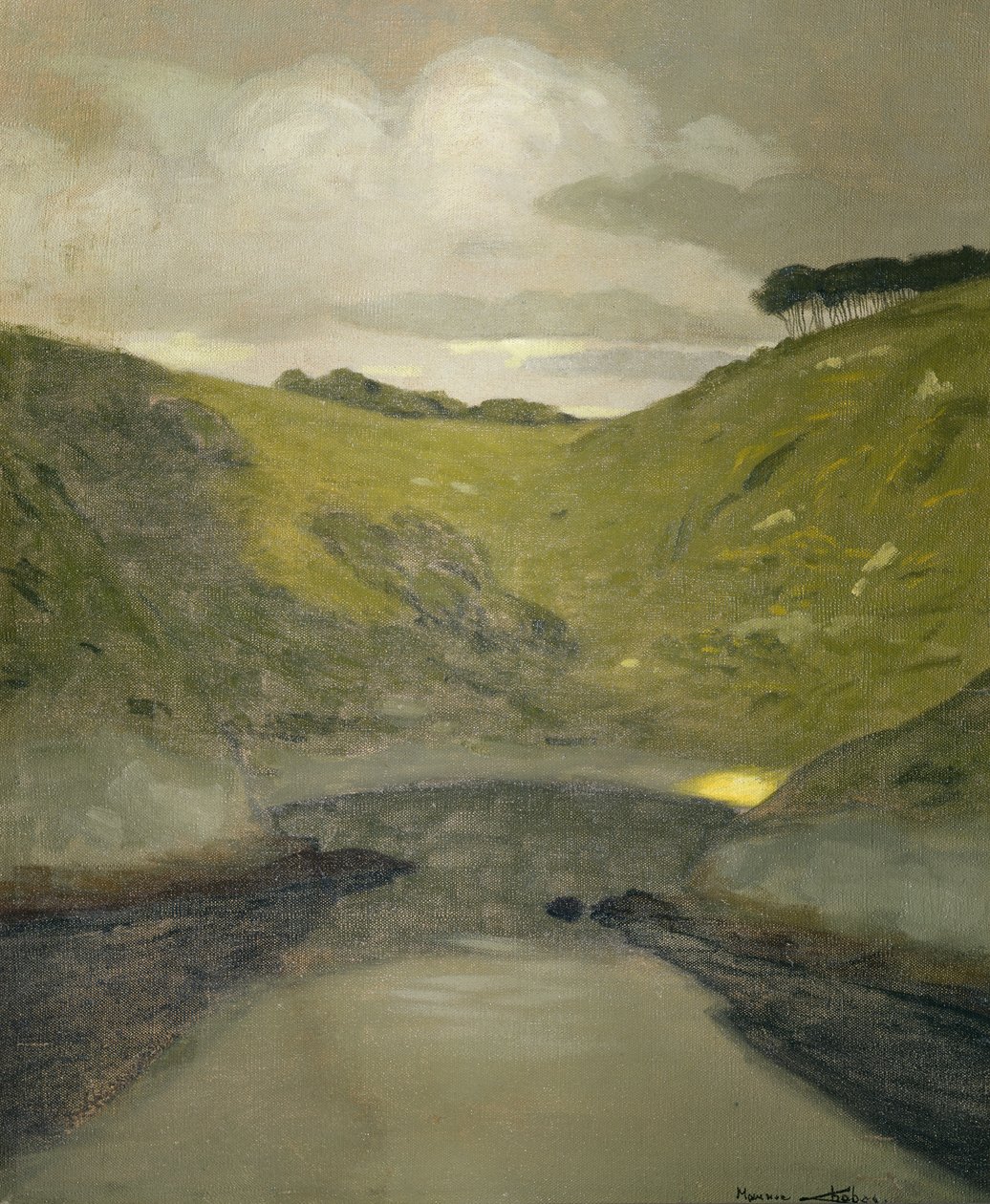 Landschap door Maurice Chabas