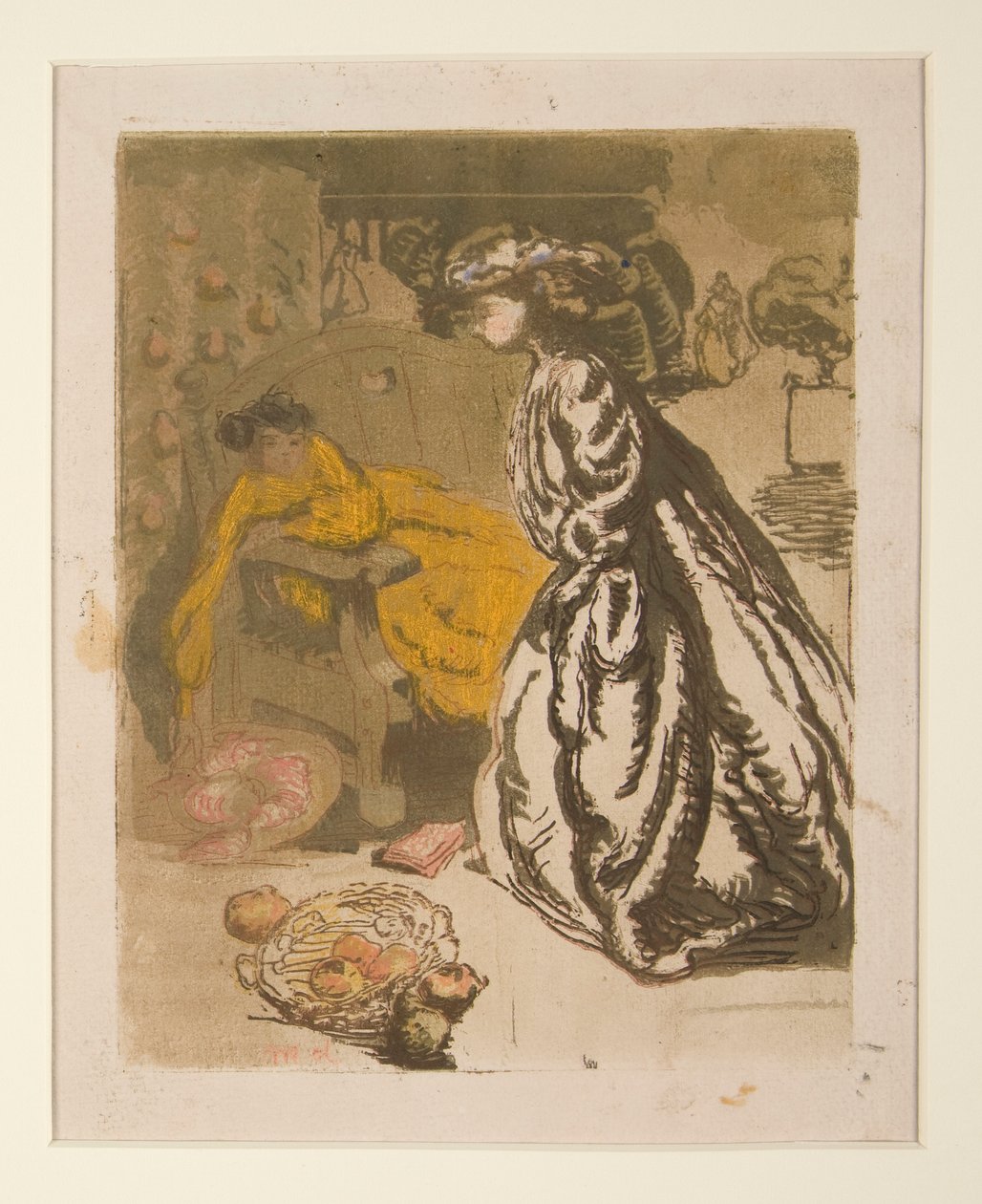 Twee Vrouwen in een Park door Maurice Delcourt