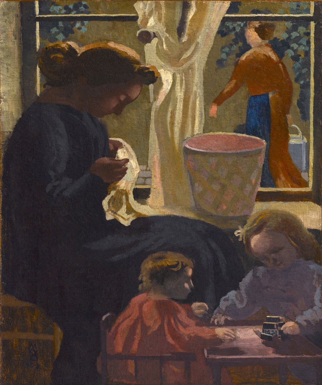 Intimité ou Ravaudeuse à la fenêtre, 1903 door Maurice Denis