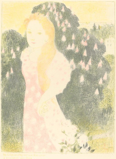 De schemeringen hebben een zachtheid van oude schilderkunst door Maurice Denis