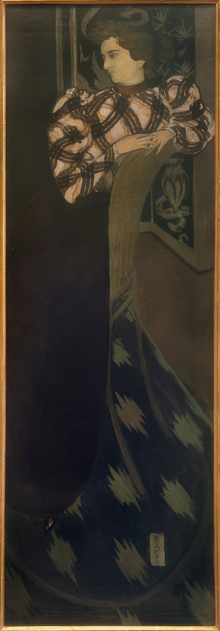 Madame Ranson in Groen door Maurice Denis