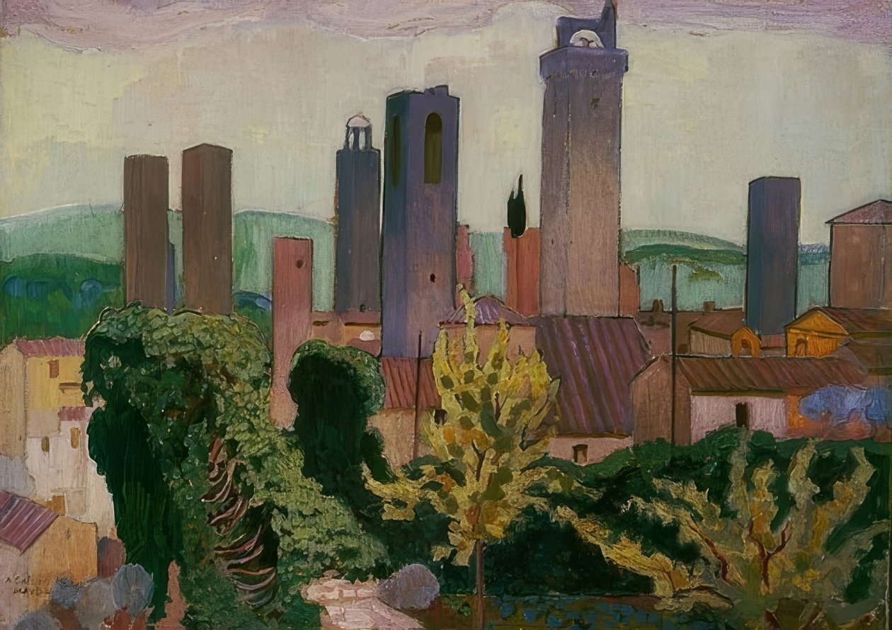 San Gimignano door Maurice Denis