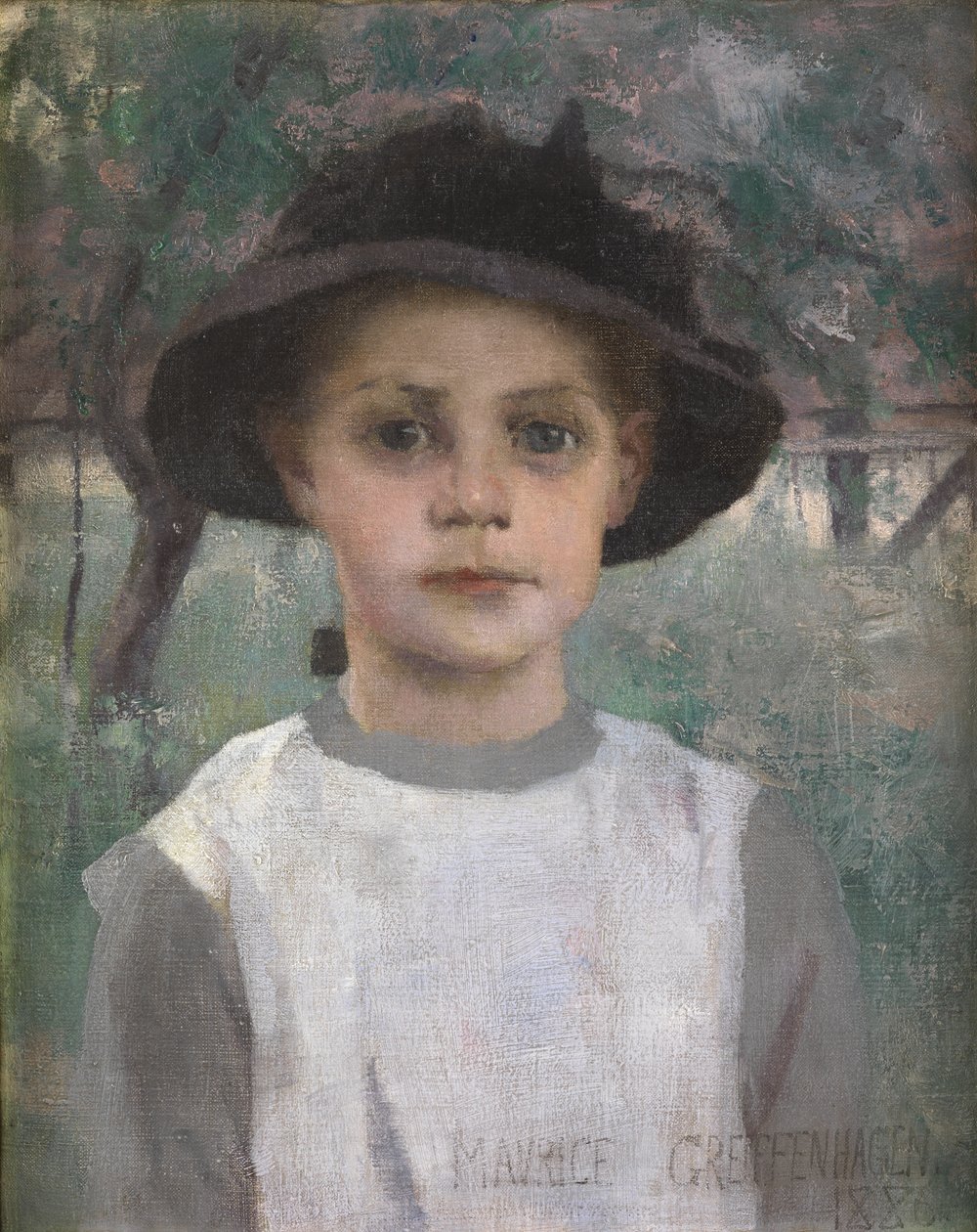 Een jong meisje, 1886 door Maurice Greiffenhagen