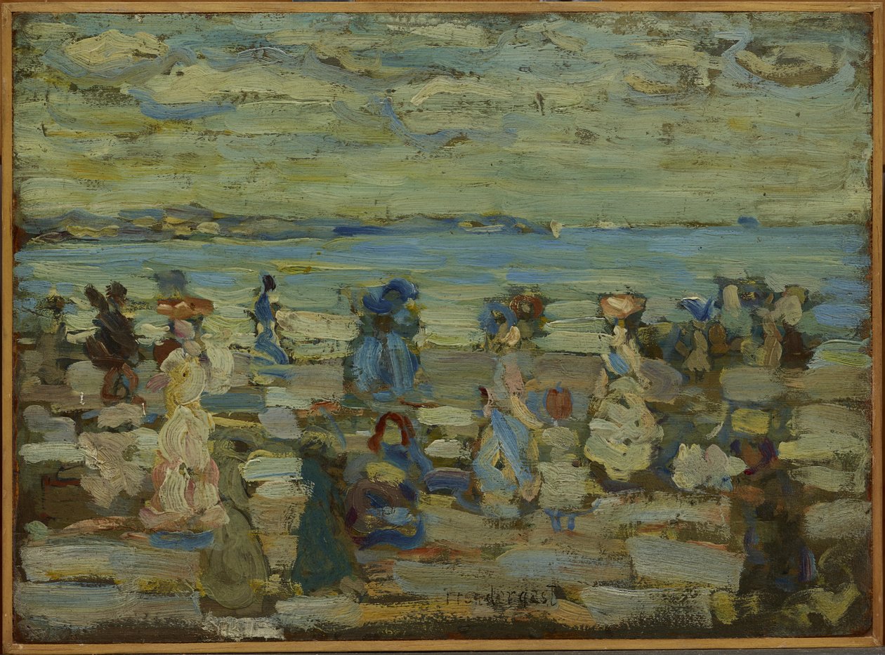 Strandscène door Maurice Brazil Prendergast