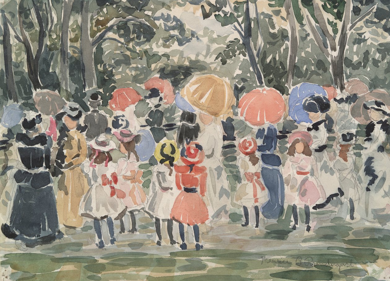 In het Park door Maurice Brazil Prendergast