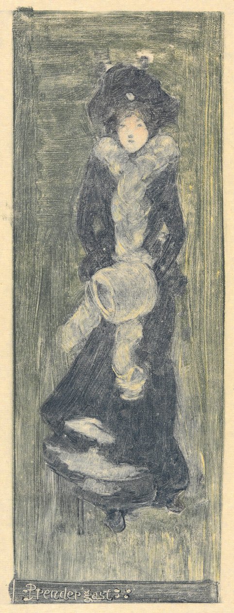 Dame Su Hui en haar verspuzzel door Maurice Brazil Prendergast