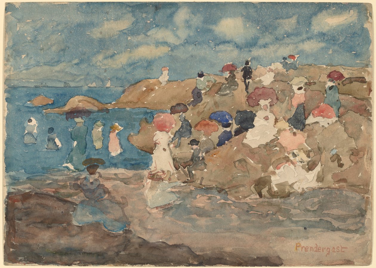 Revere Beach door Maurice Brazil Prendergast