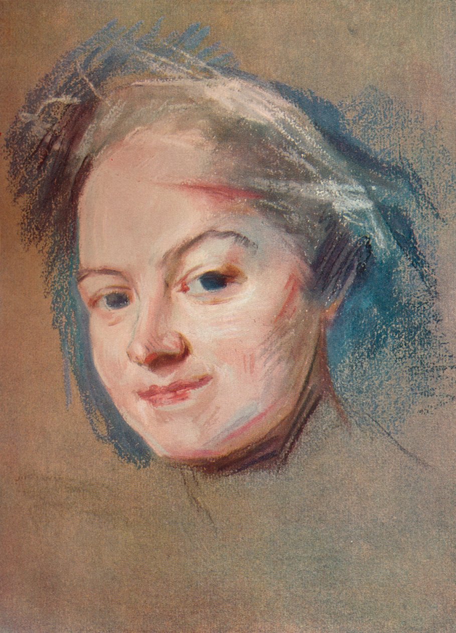 Madame Favart, ca. 1745 door Maurice Quentin de La Tour