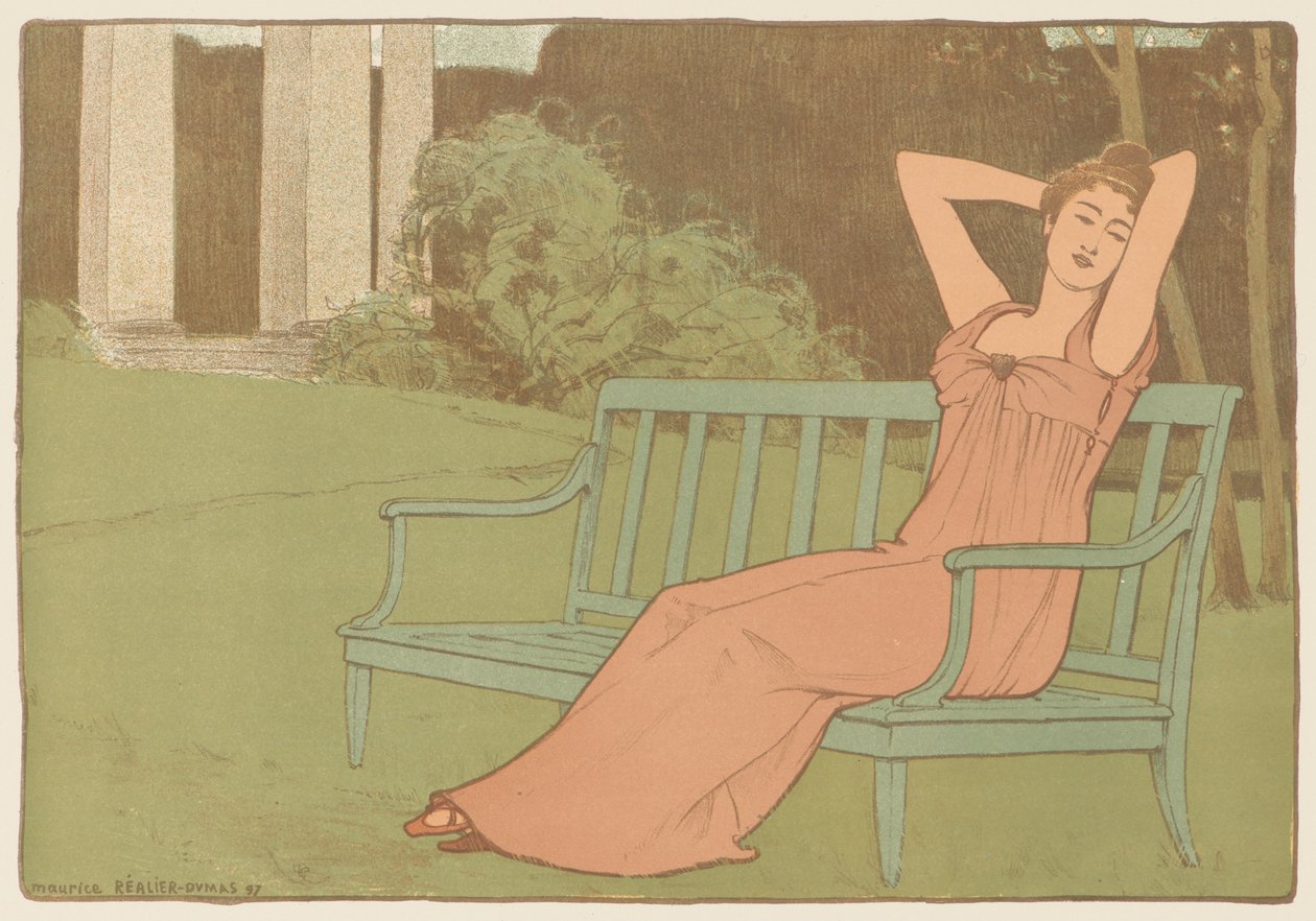 Corinne, 1897 door Maurice Realier Dumas