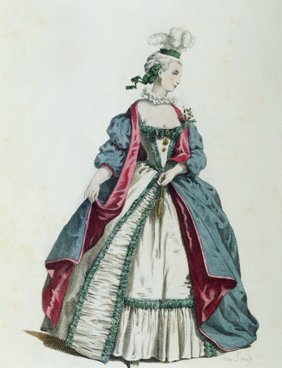 Silvia in 1716 door Maurice Sand