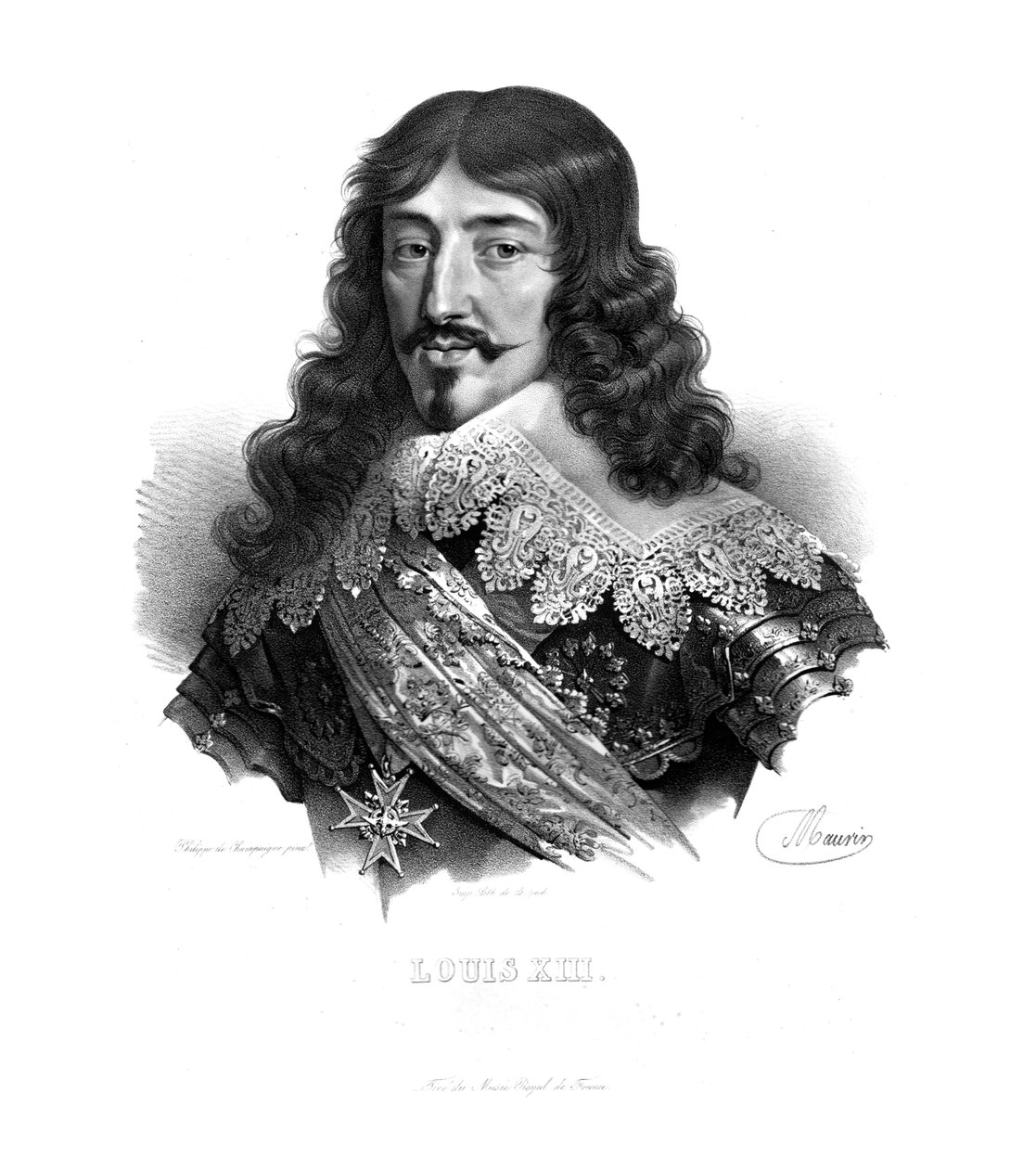 Koning Lodewijk XIII van Frankrijk, ca. 1820s door Maurin