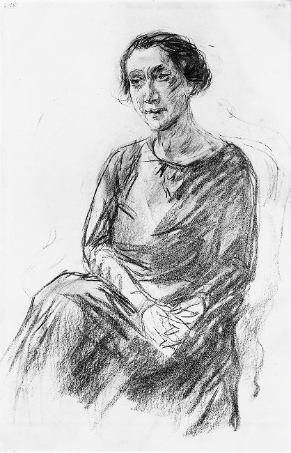 Vrouw Irene Triesch door Max Liebermann