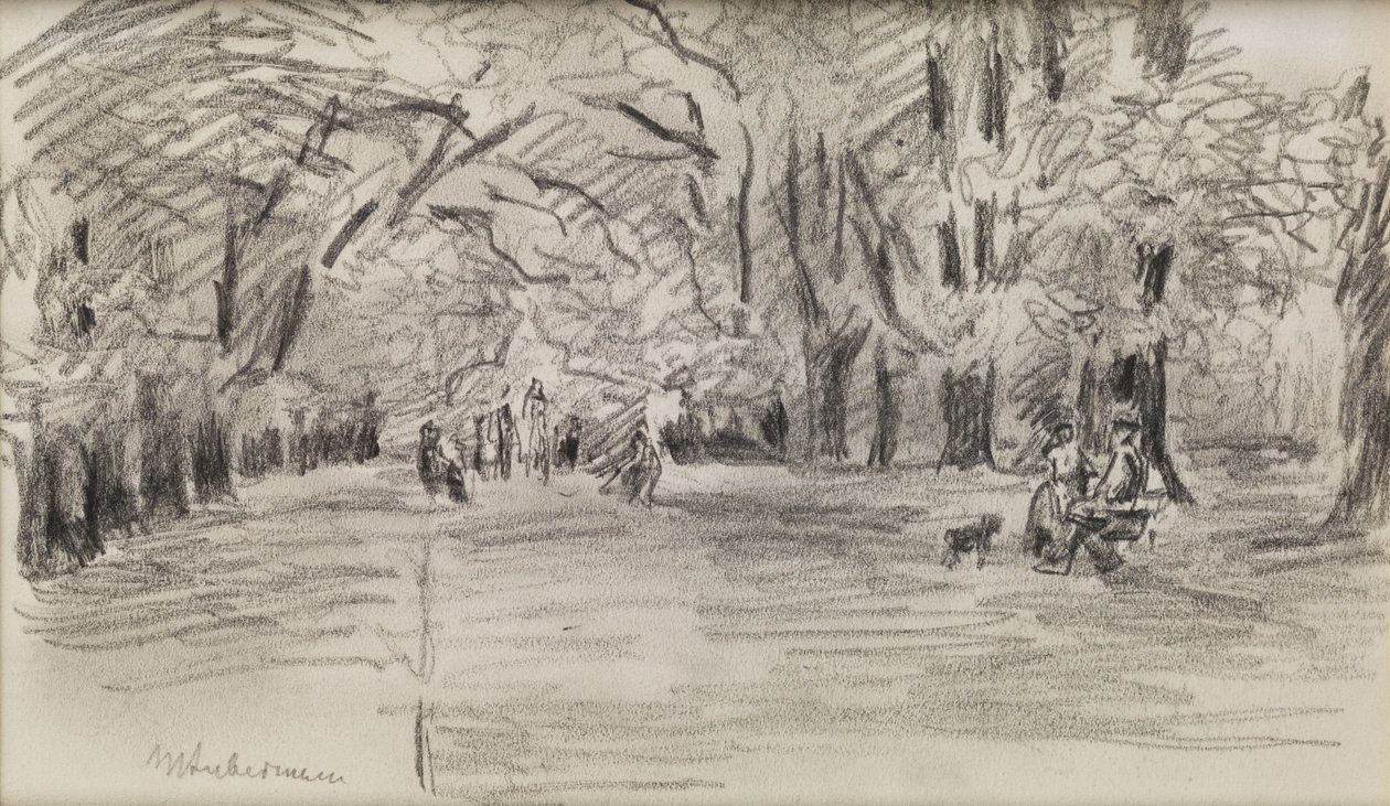 In het park door Max Liebermann