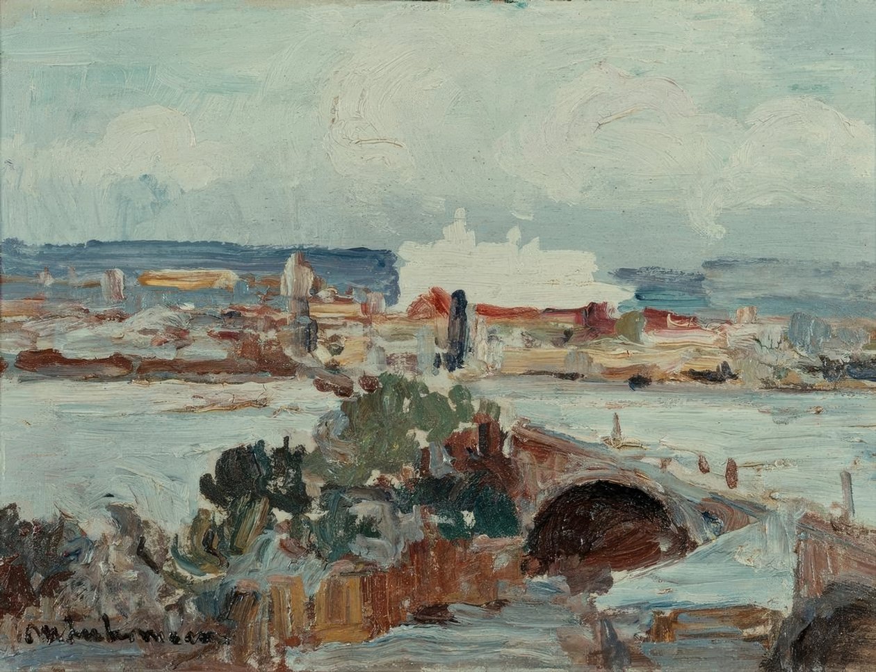 Landschap door Max Liebermann