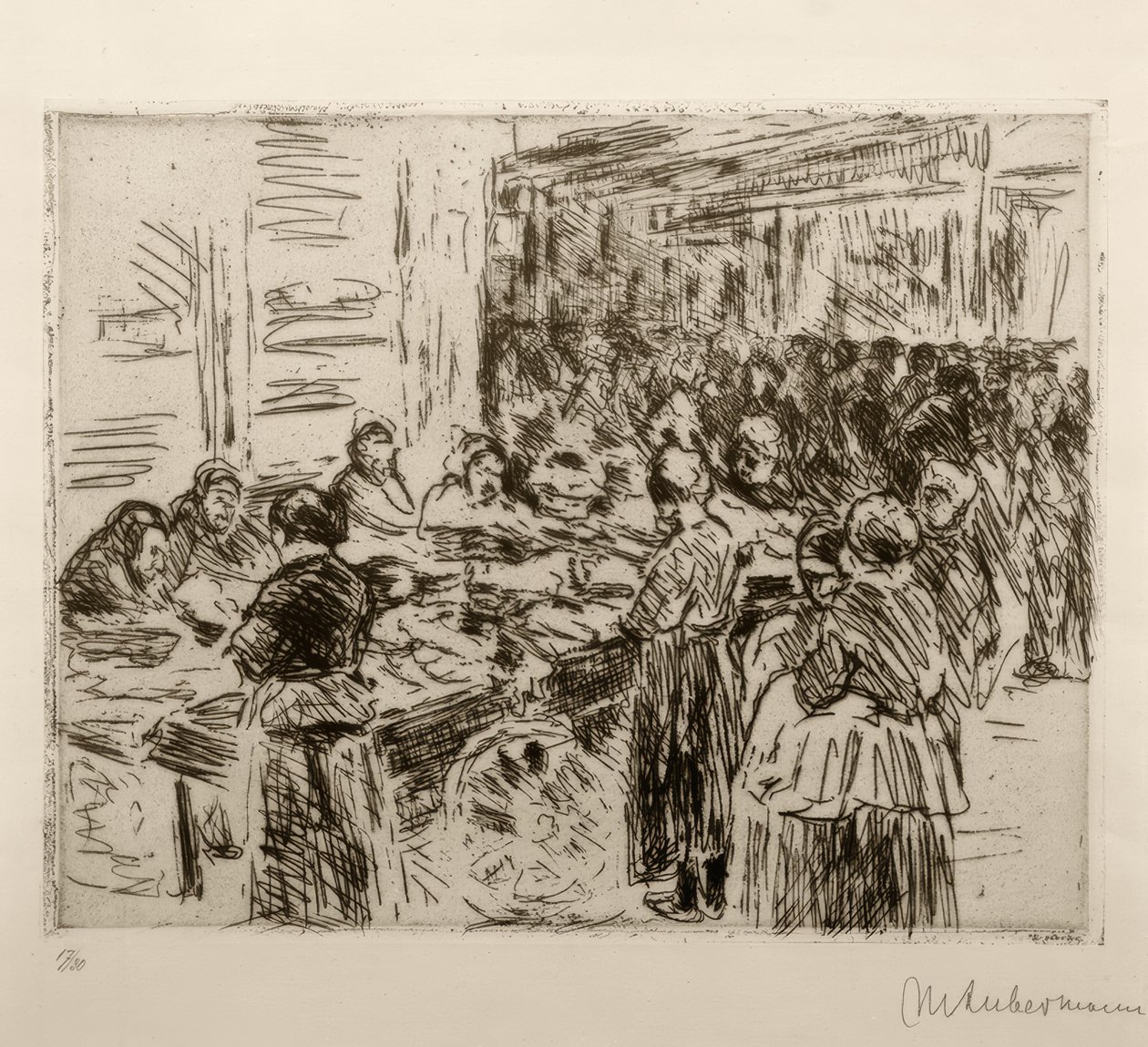 M. Liebermann, Jodenstraat (Amsterdam) door Max Liebermann