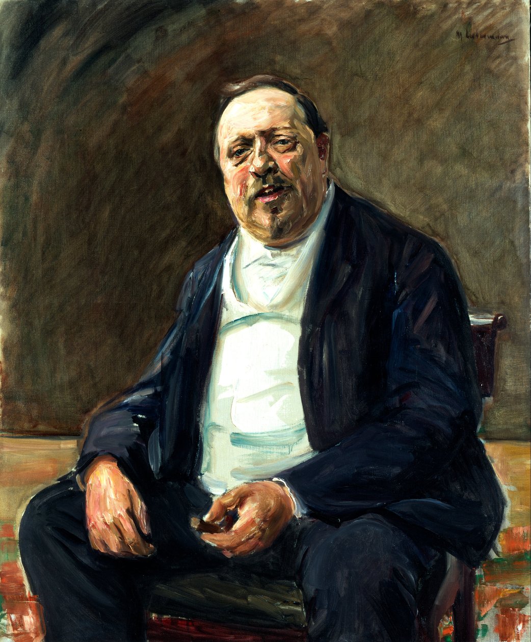 Portret van Alfred von Berger door Max Liebermann