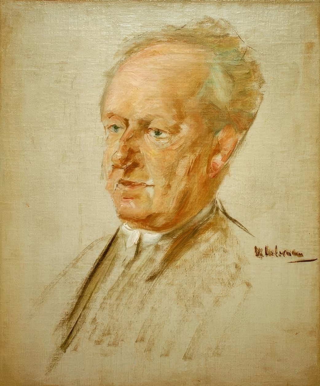 Portret Gerhart Hauptmann door Max Liebermann