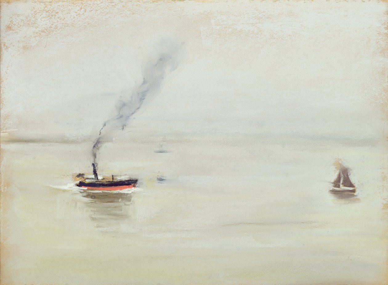 Regenachtig weer aan de Elbe, 1902 door Max Liebermann