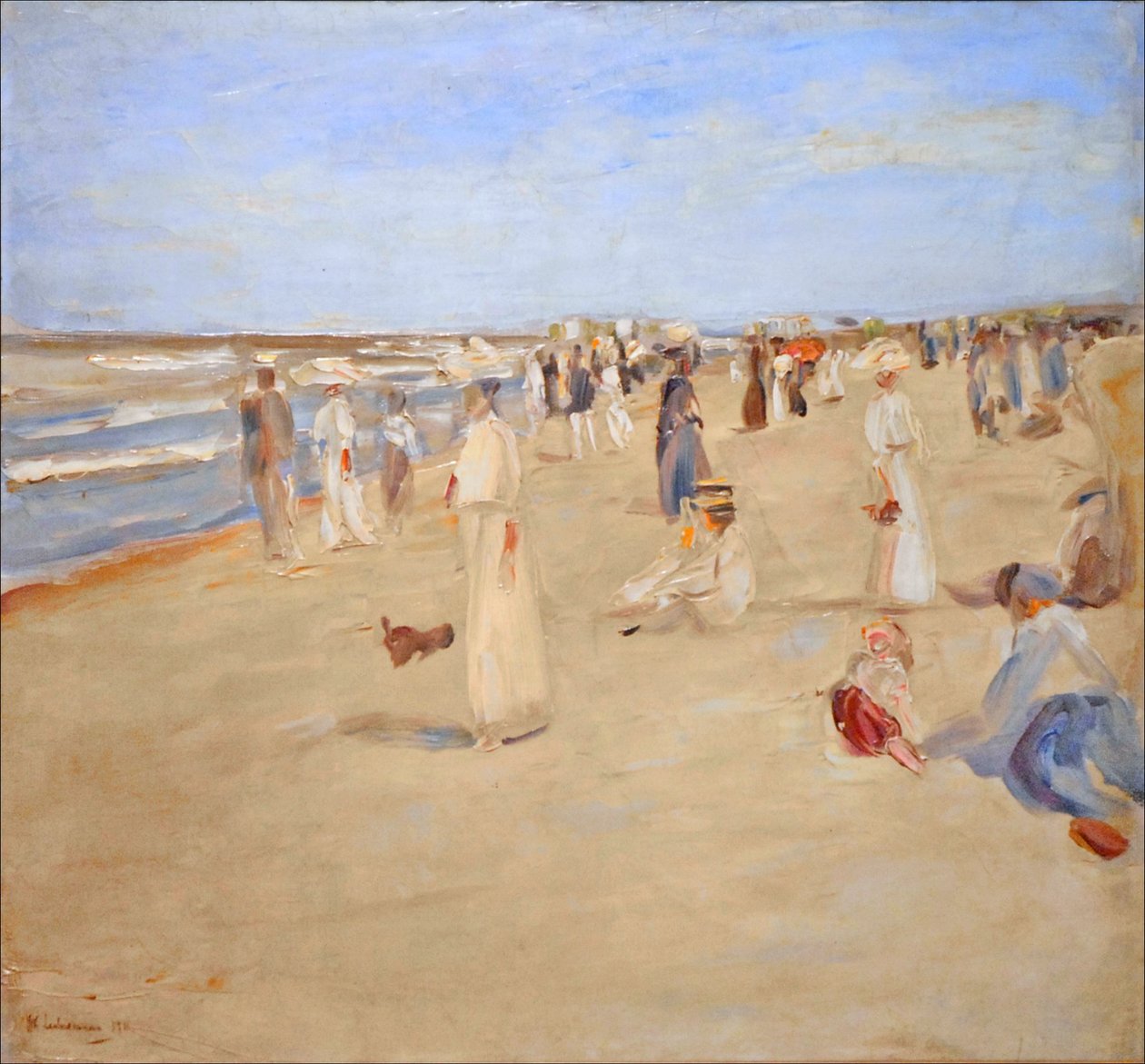 Strandbeeld Noordwijk door Max Liebermann