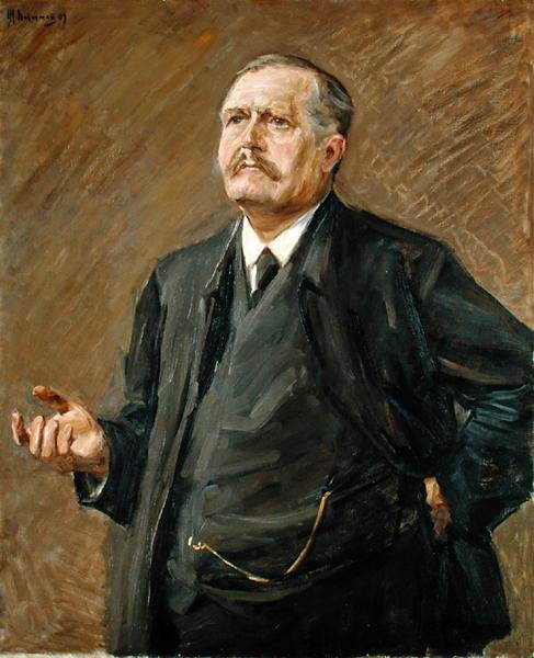 De Theoloog en Sociaal Politicus, Friedrich Naumann (1860-1919), 1909 door Max Liebermann