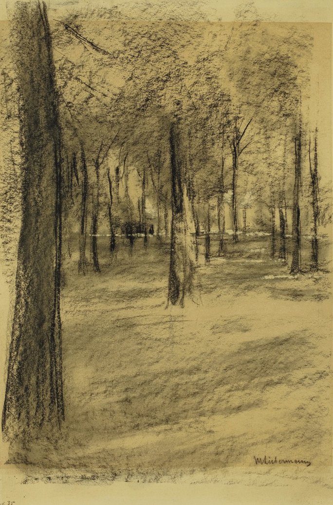 Bomen door Max Liebermann