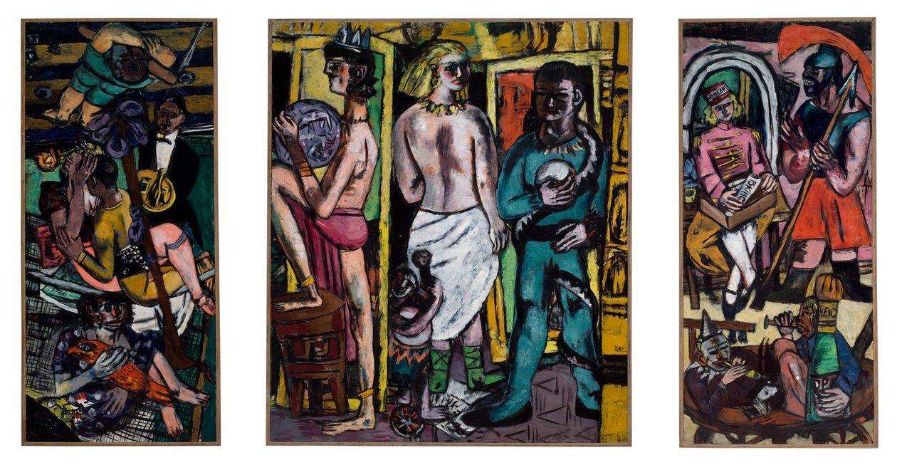 Acrobaten door Max Beckmann
