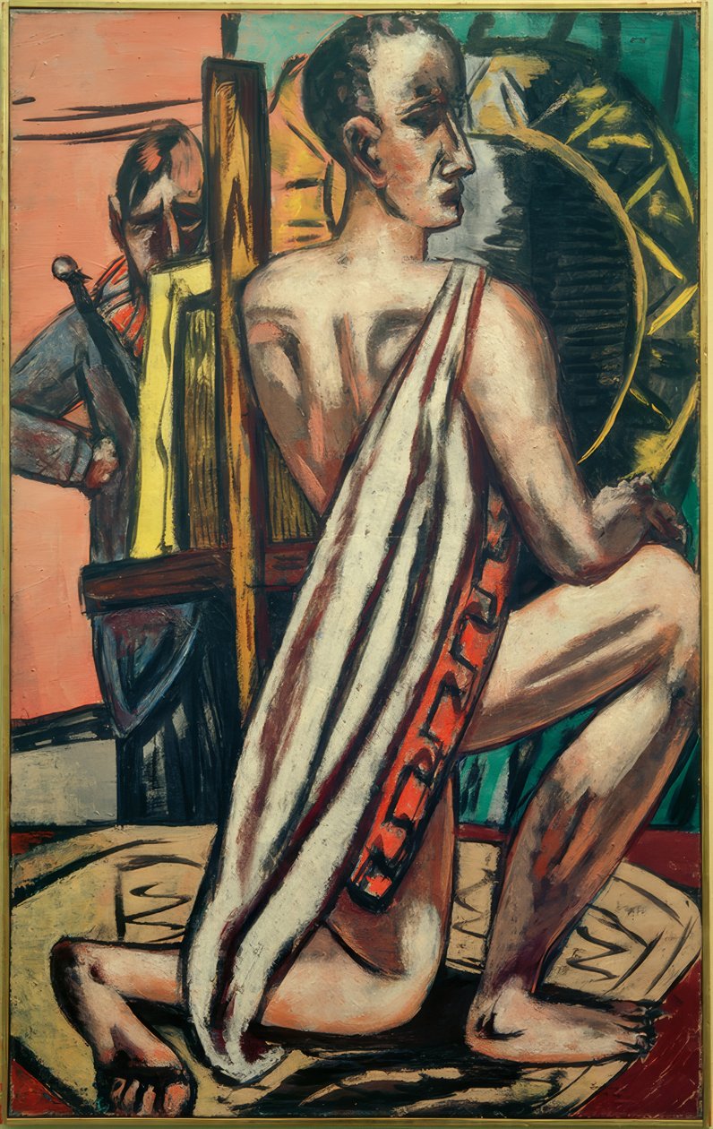 Academie I door Max Beckmann