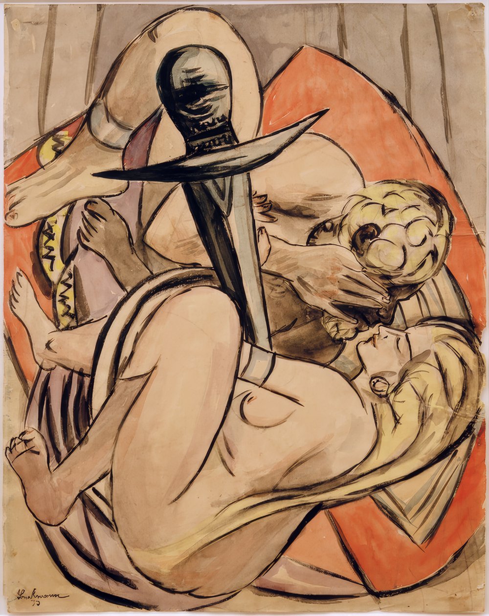 Broer en zus door Max Beckmann