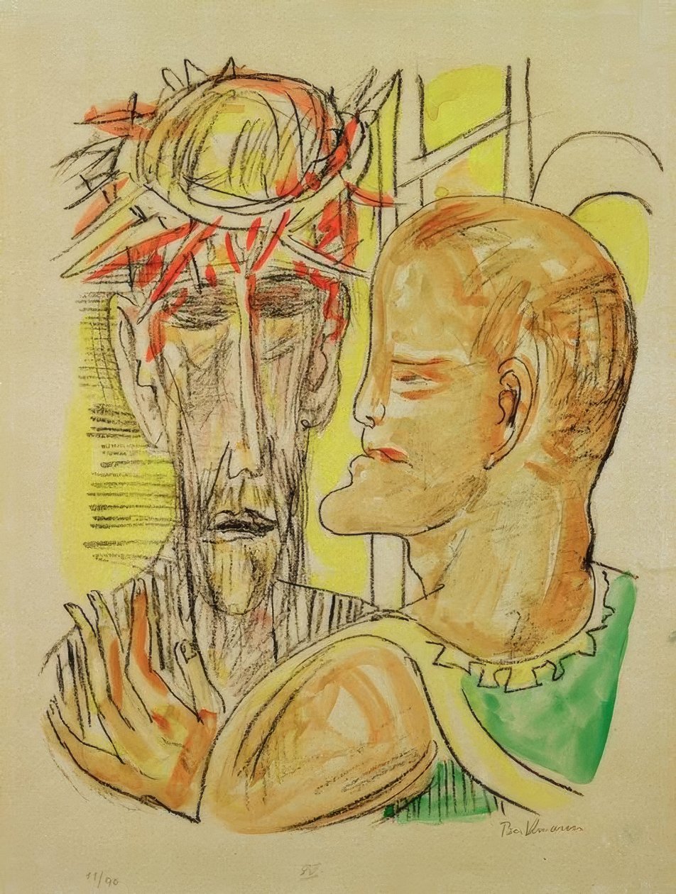 Christus en Pilatus door Max Beckmann