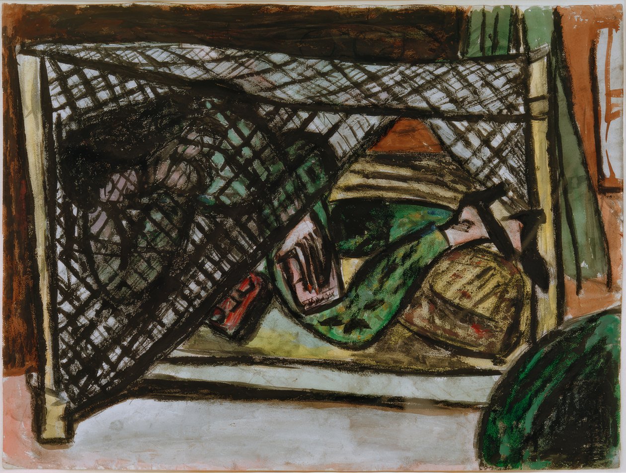 Het Muskietennet door Max Beckmann