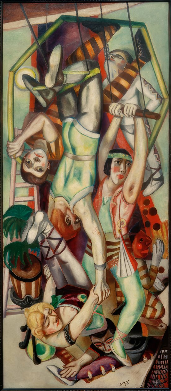De Trapeze door Max Beckmann