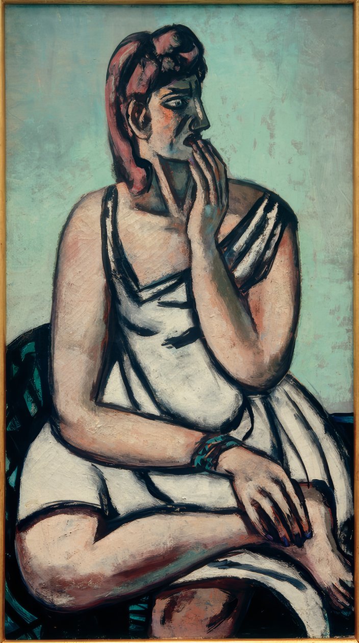 De geschrokken door Max Beckmann