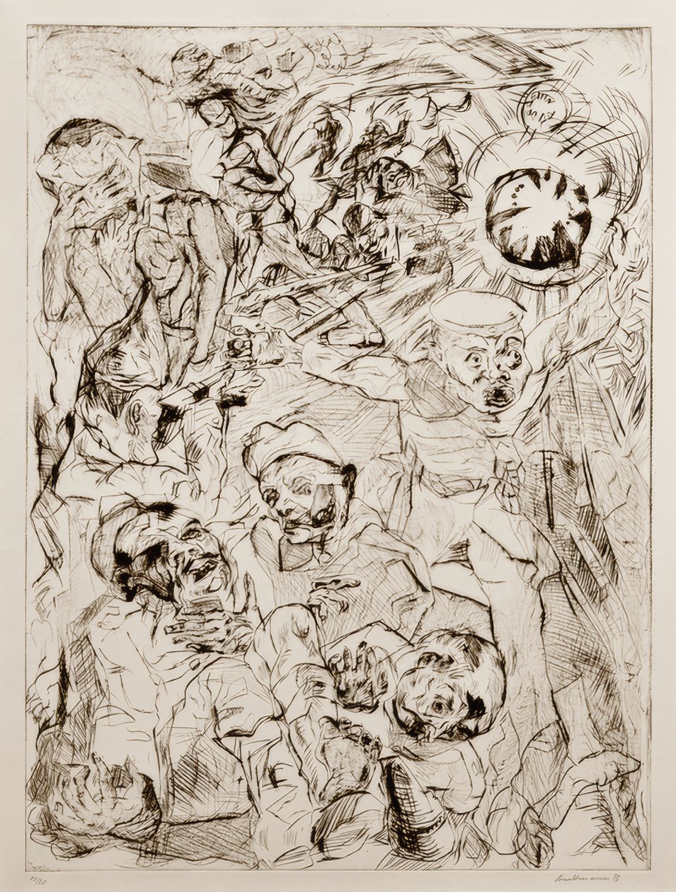 De granaat door Max Beckmann